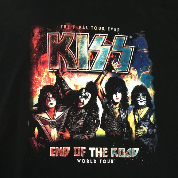 Kiss T Shirt XXL 2XL 2020 The Final Tour Ever End of the Road World Tour Double - Picture 4 of 12